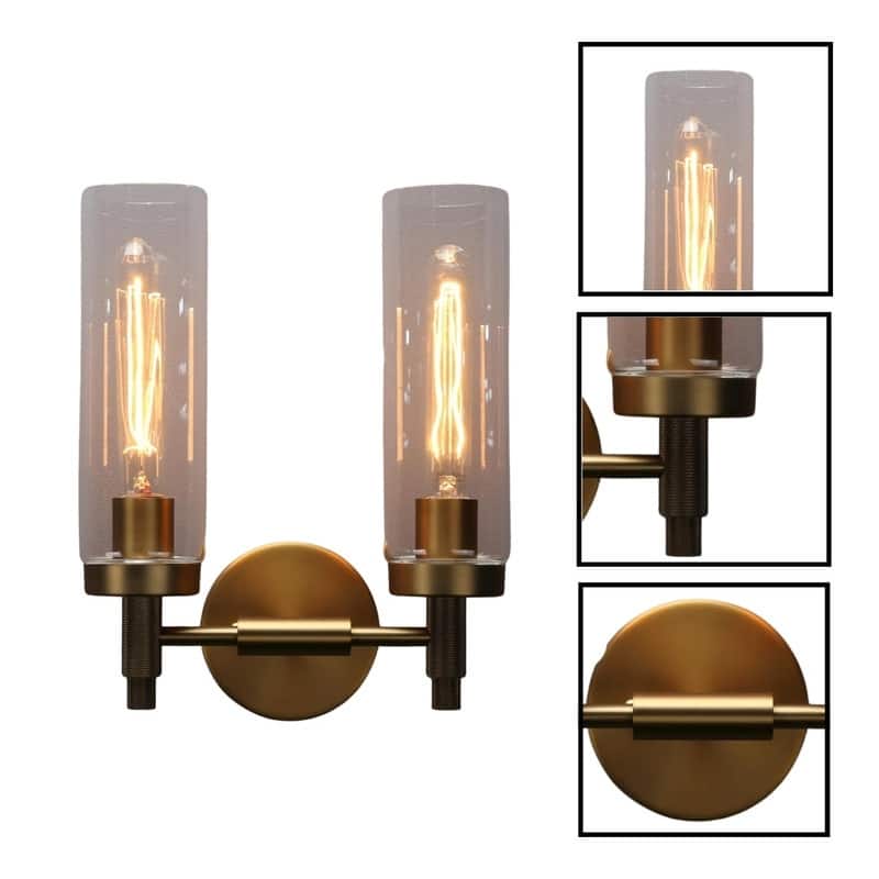 3.14”/8CM bulb light ‎antique wall sconce ‎glass, metal light fixture - N/A