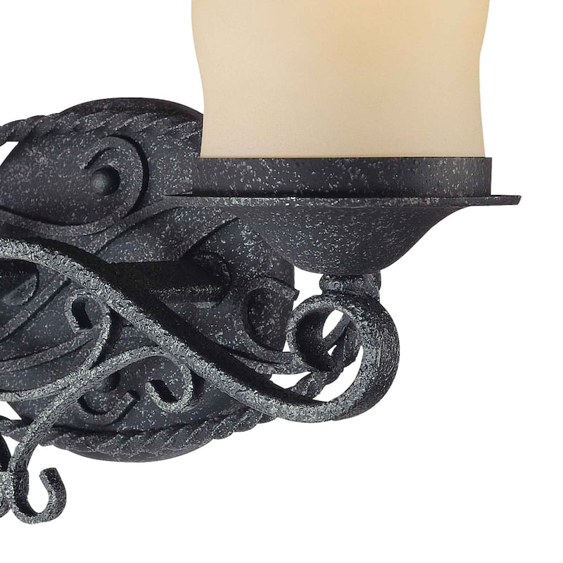 Volume Lighting Sevilla 2-Light Antique Hand-Forged Wrought Iron - Antique Iron