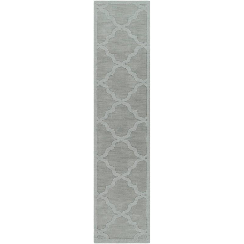 Hand-Tufted Amy Tone-on-Tone Lattice Wool Rug