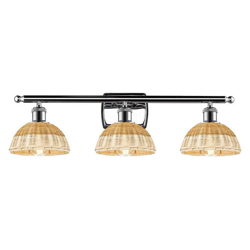 Innovations Lighting 516-3W-8-28 Bristol Natural II Vanity Bristol - Polished Chrome / Natural