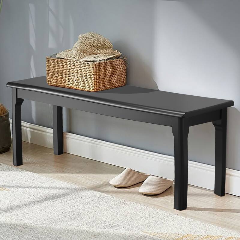 Solid Wood Dining Bench Entryway Bench Farmhouse Kitchen Table Bench