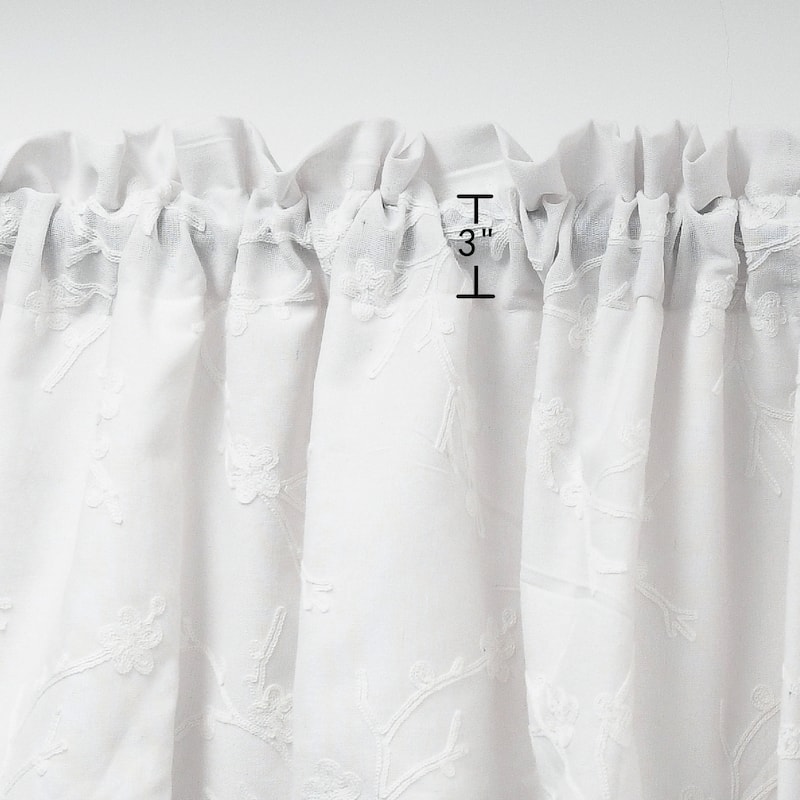 Home Soft Things Chain Embroidery Valance 2 Piece Set