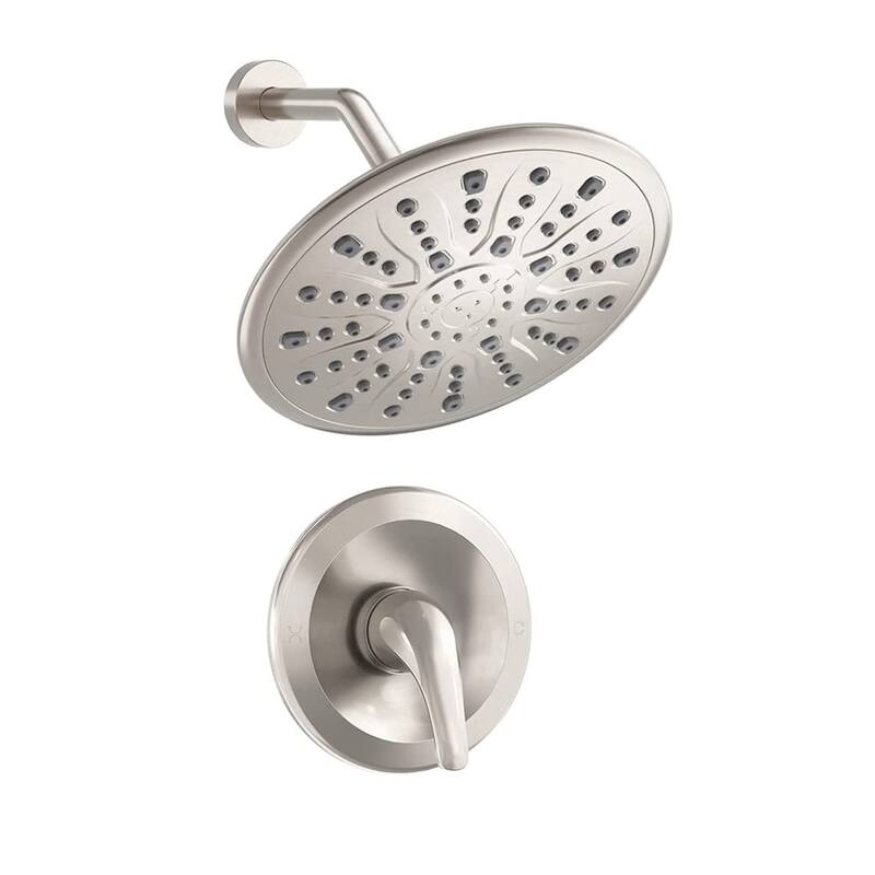 YASINU 9-inch Round Shower Head Bathroom Rainfall Mixer Shower System
