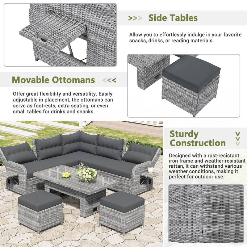 Outdoor Furniture Set Patio Rattan Furniture Set