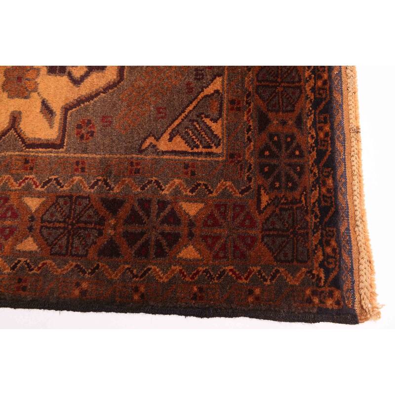 ECARPETGALLERY Hand-knotted Teimani Brown Wool Rug - 3'10 x 6'11