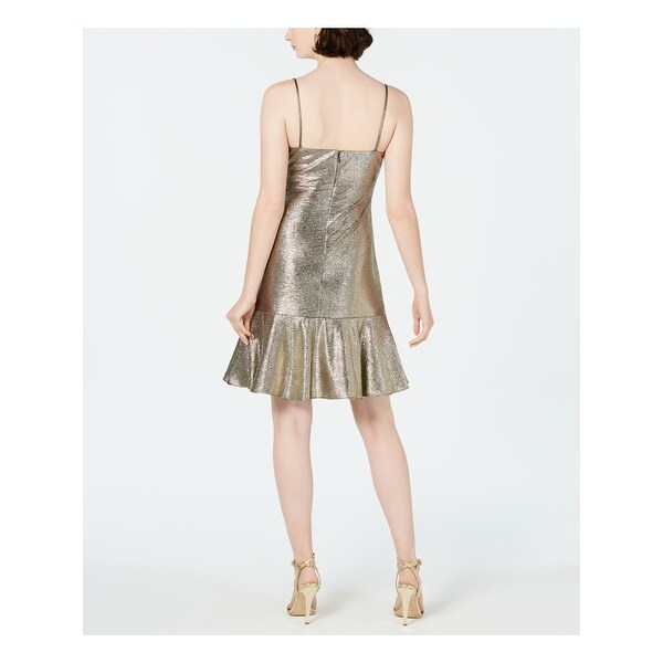 silver spaghetti strap dress