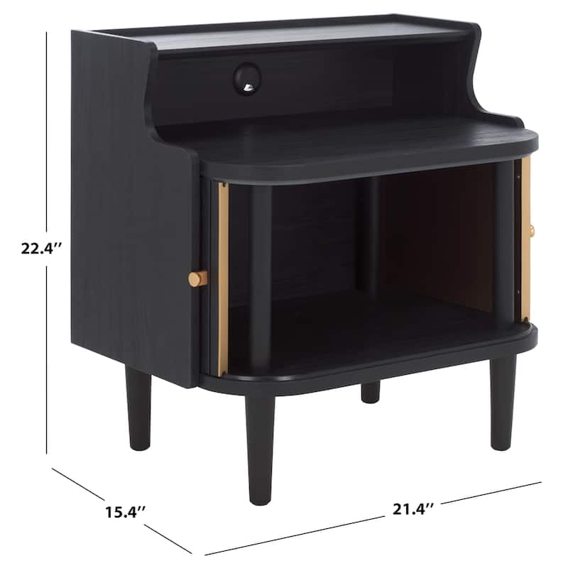 SAFAVIEH Home Tameka Nightstand With Hutch
