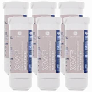 Shop Ge Xwf Genuine Refrigerator Water Filter 6 Pack White Full Overstock 31526454