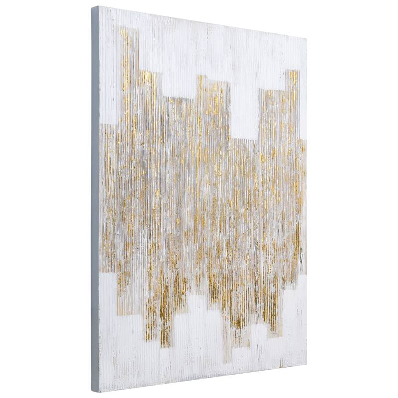 The City Textured Metallic Hand Painted Wall Art by Martin Edwards