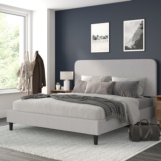 Upholstered Platform Bed with headboard