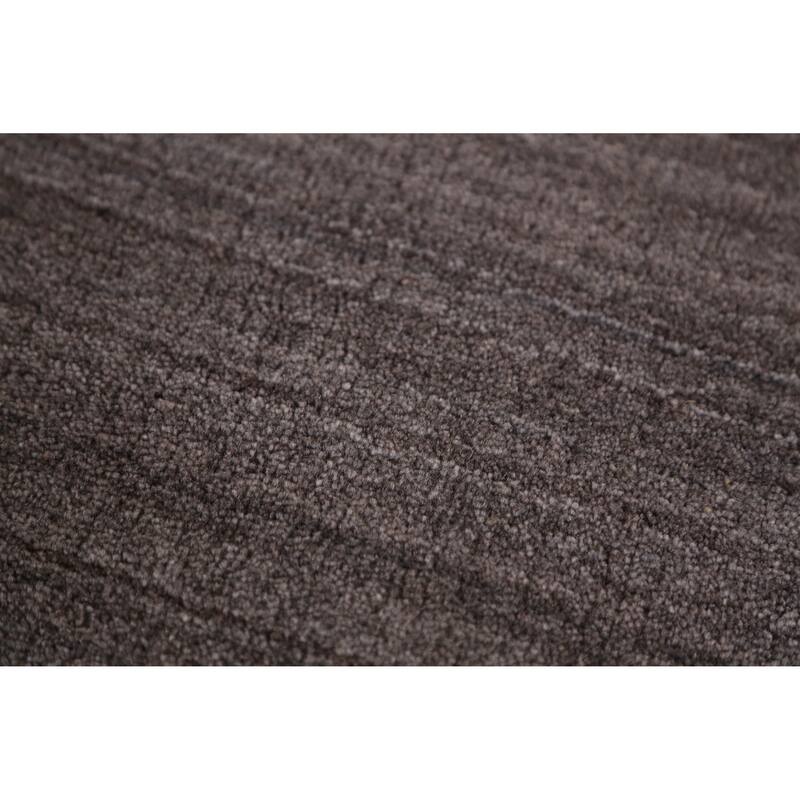Hand Knotted Oriental 100% Wool Carpet Tribal Tribal Greys & Charcoal Gabbeh Area Rug - 9' 9'' X 8' 0''