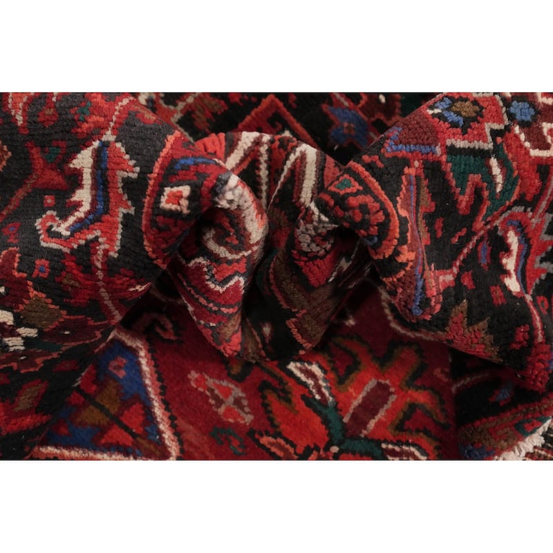 Hand Knotted Oriental 100% Wool Carpet Traditional Medallion Red Heriz Area Rug - 12' 7'' X 10' 4''