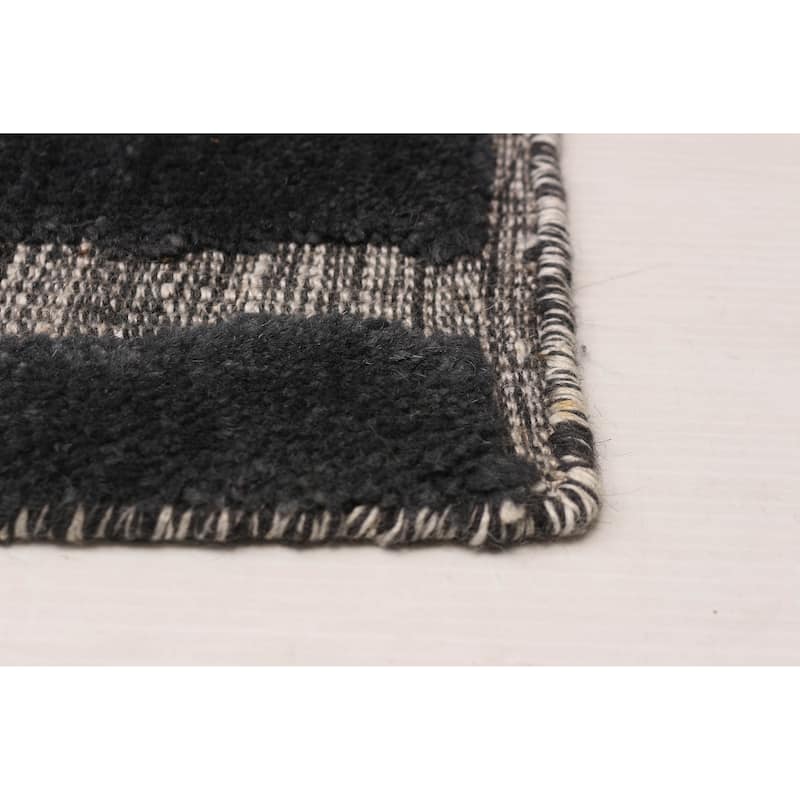 ECARPETGALLERY Hand-knotted Tangier Grey Wool Rug - 11'7 x 14'8