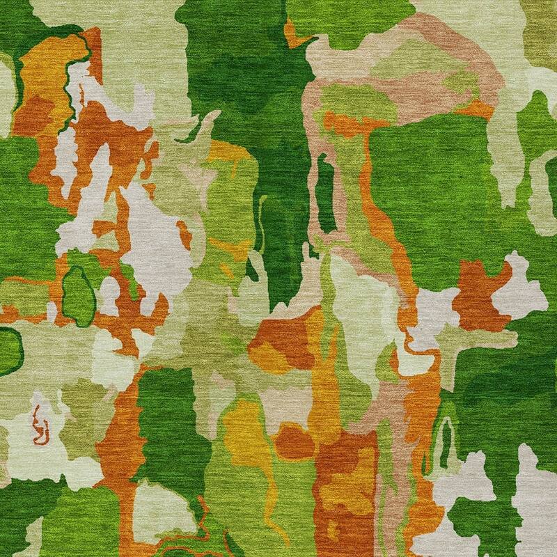 HomeRoots Abstract Transitional Rectangle Outdoor Rug