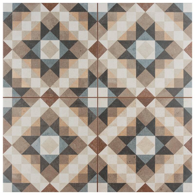 Merola Tile Kings Chester Natural 17-5/8" x 17-5/8" Ceramic Floor and Wall Tile