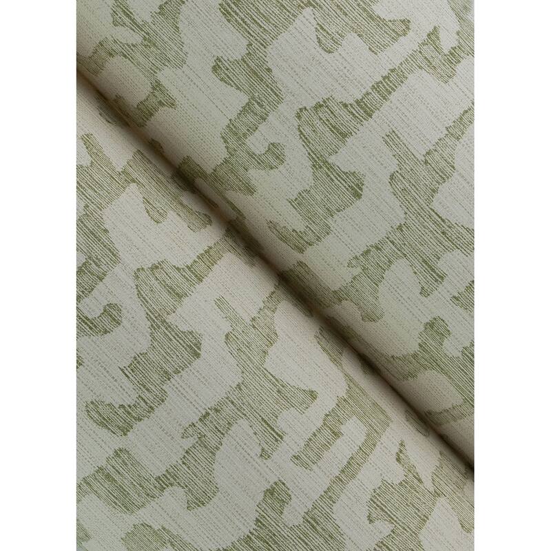 A-Street Prints Cipher Moss Geometric Faux Grasscloth Wallpaper