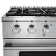 preview thumbnail 10 of 11, Cosmo Commercial-Style 30 in. 3.5 cu. ft. Gas Range with 4 Italian Burners, Convection Oven in Stainless Steel