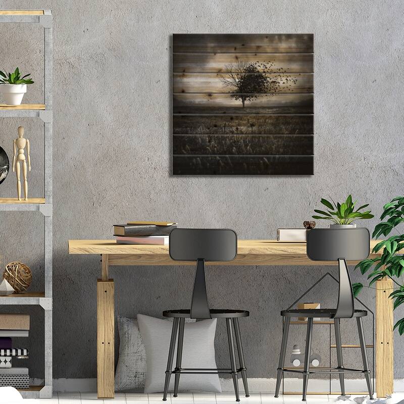 Illusion d'un Primptemps Perdu I Print On Wood by Sebastien Del Grosso - Multi-Color