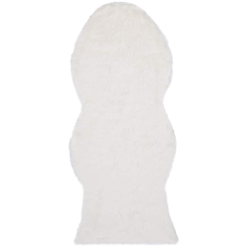 SAFAVIEH, Faux Sheep Idith Shona 2.4-inch Thick Rug