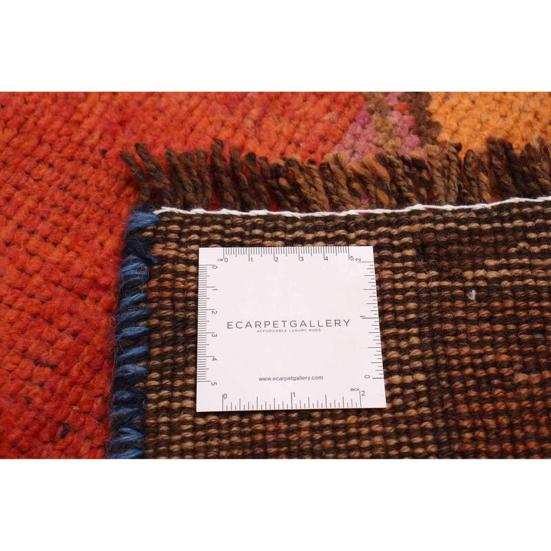 ECARPETGALLERY Hand-knotted Melis Vintage Copper Wool Rug - 4'2 x 12'9