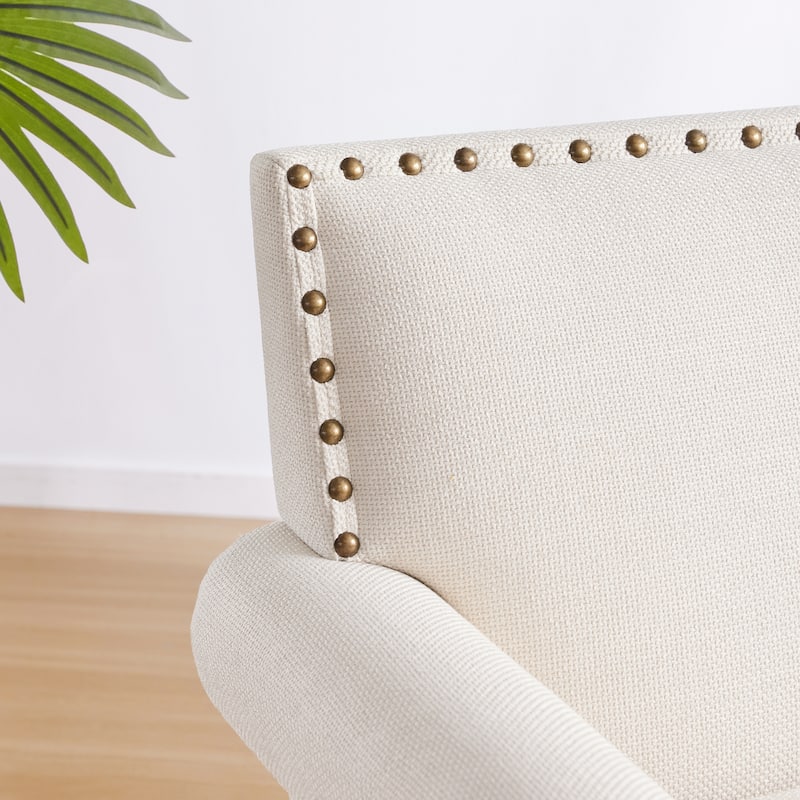 Huimo Modern Nailhead Accent Chair Arm Chairs Set of 2