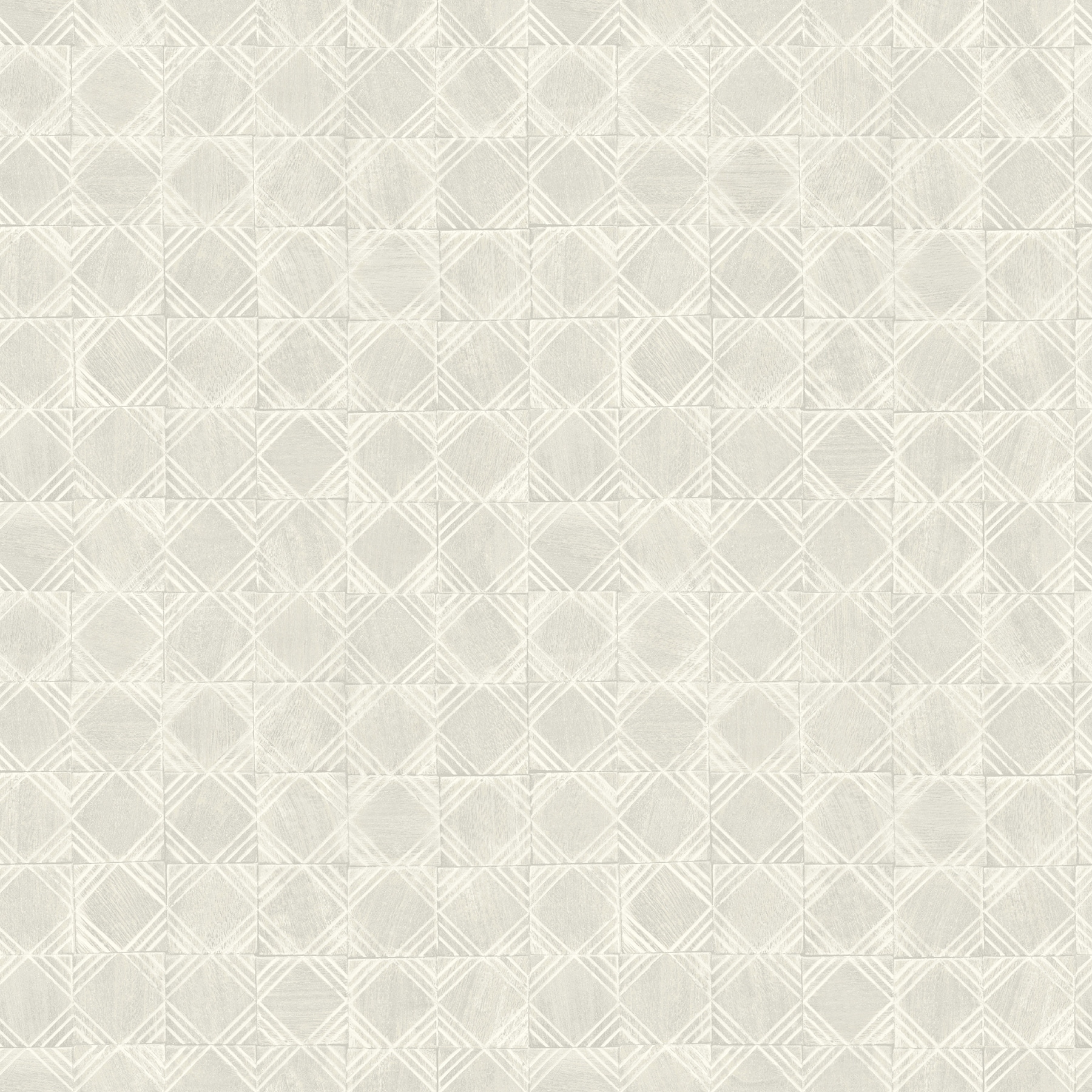 Chesapeake Button Block Light Grey Geometric Wallpaper