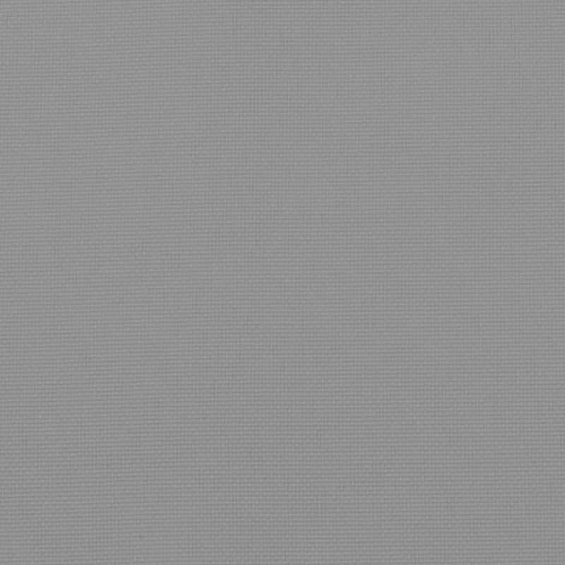 Claire Outdoor Cushion for Bench, Button Tufted Gray Fabric, 59 Inch