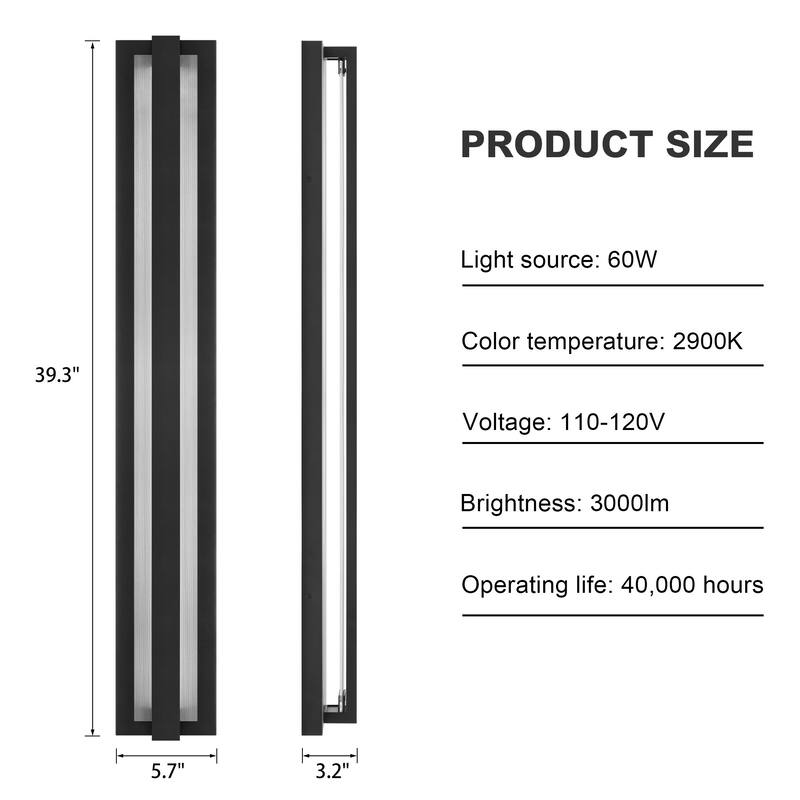 Modern Outdoor Wall Lights Exterior Lighting Fixtures With Glass Shade