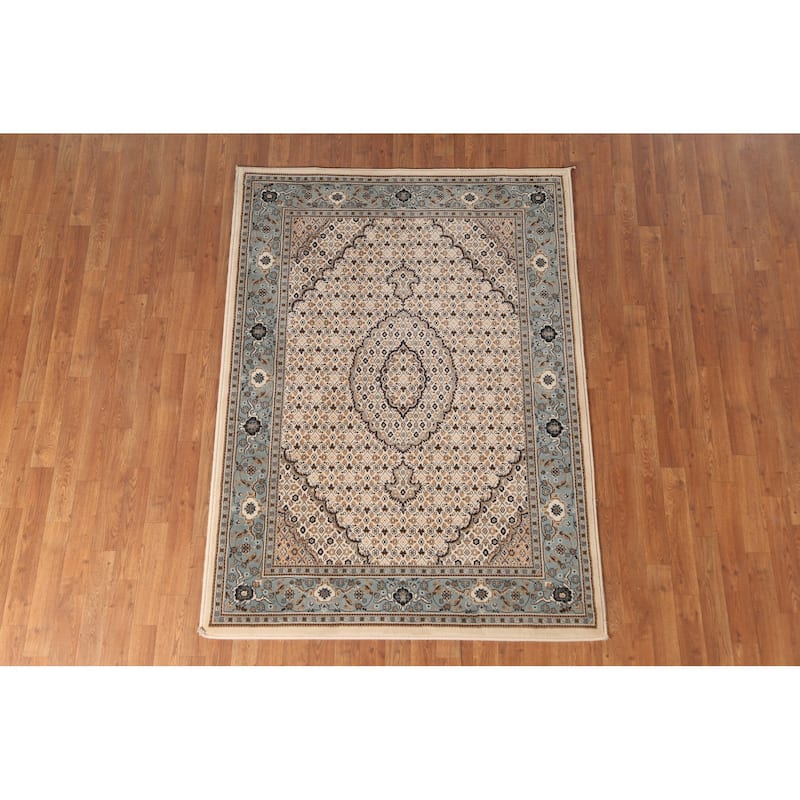 Geometric Tabriz Turkish Oriental Area Rug Machine Made Carpet - 4'5" x 6'0"