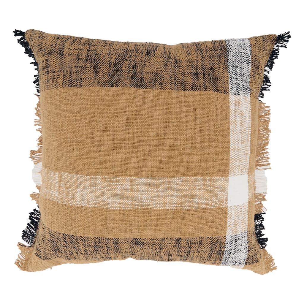 Maxi Plaid Pattern Throw Pillow