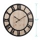 preview thumbnail 5 of 6, La Crosse Clock 404-3450A 19.7-Inch Harper Wood Quartz Wall Clock