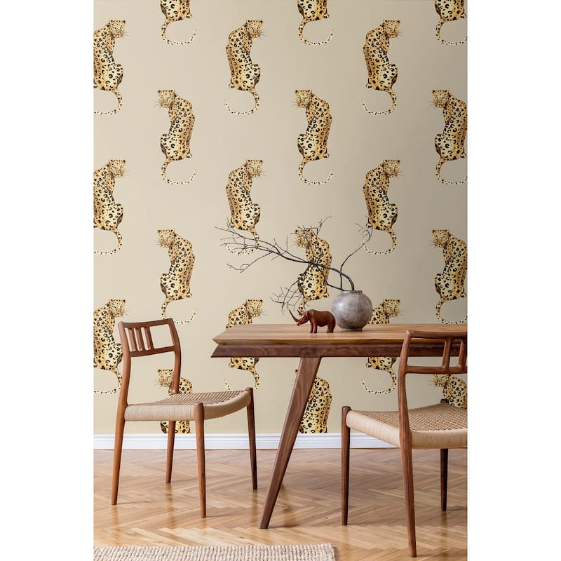 Daisy Bennett Designs Leopard King Peel and Stick Wallpaper