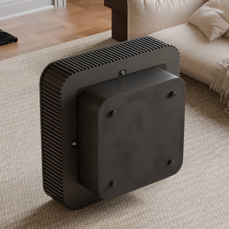 GDF Studio - Modern Wooden Veneer Square Coffee Table with Hidden Storage