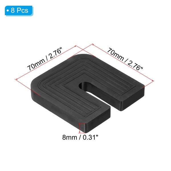 mini split vibration isolators Rubber Isolator Pads, U-shaped Anti-Vibration Pads Shock Absorbing Mats for Mini  Split AC Condenser Air Compressor Generator - Bed Bath & Beyond