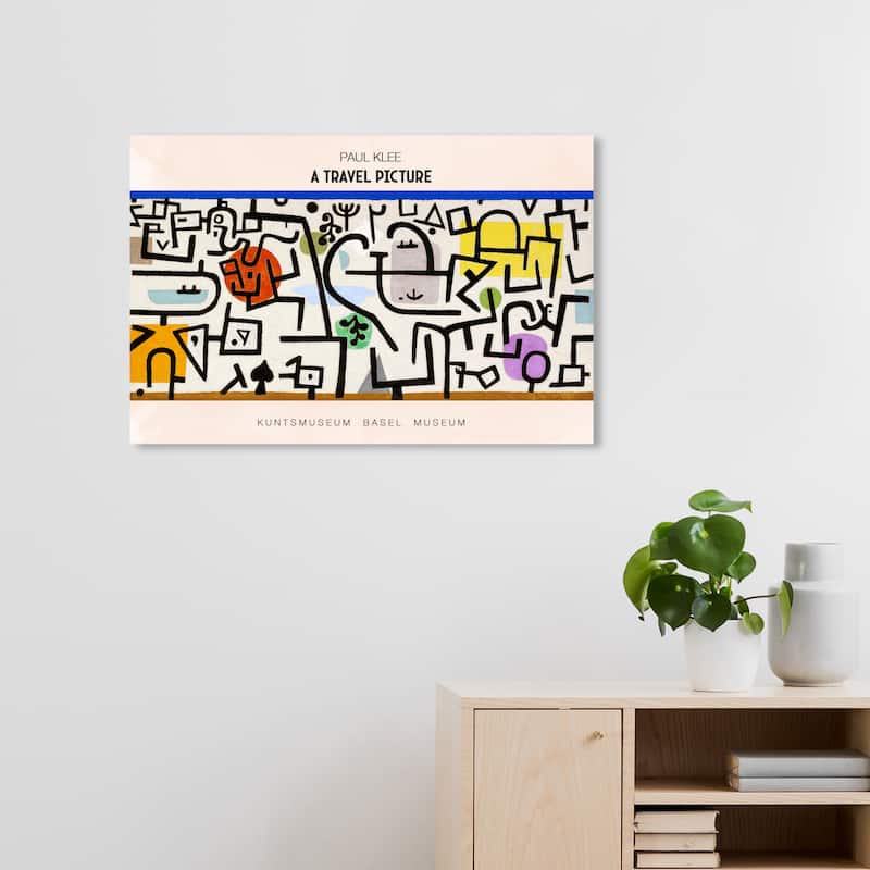 Wynwood Studio Abstract A travel picture White and Cream White Modern & Contemporary Wall Art Canvas Print - 20 x 30