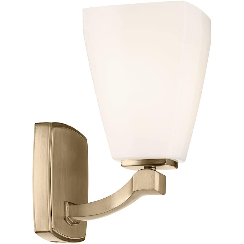 Kichler 55214 Marant 10" Tall Bathroom Sconce with Opal Glass Shade