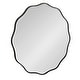 preview thumbnail 49 of 55, Kate and Laurel Viona Round Scalloped Mirror 26" Diameter - Black