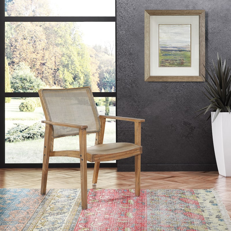 Lavine Cane Armchair - Rustic Natural