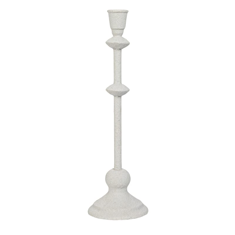 Metal Taper Candle Holder in Sand Finish
