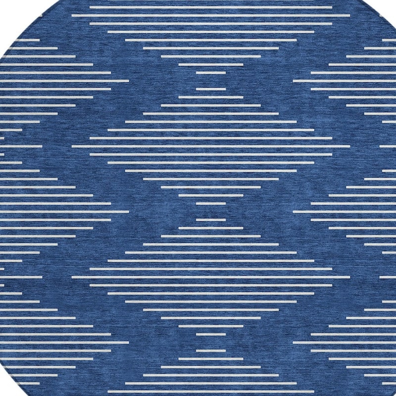 HomeRoots Geometric Transitional Rectangle Outdoor Rug