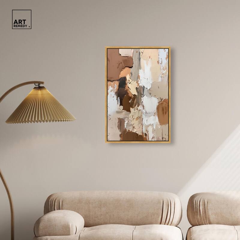Beige Variations Canvas by Art Remedy