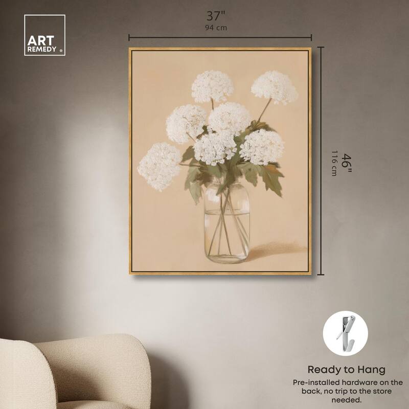 Lace in a Vase II Canvas by Art Remedy