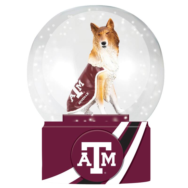 Texas A and M 5 in. Glass Tabletop Snow Globe