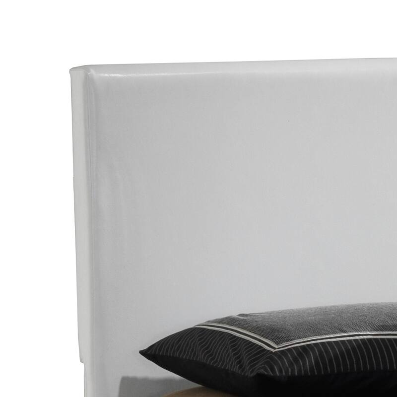 Platform Bed in White for Relaxed Spaces