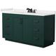 Option Green / White Quartz Top / Matte Black Hardware