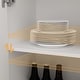 preview thumbnail 52 of 82, White Buffet Sideboard & Curio Bookcase Cabinet with Glass Doors
