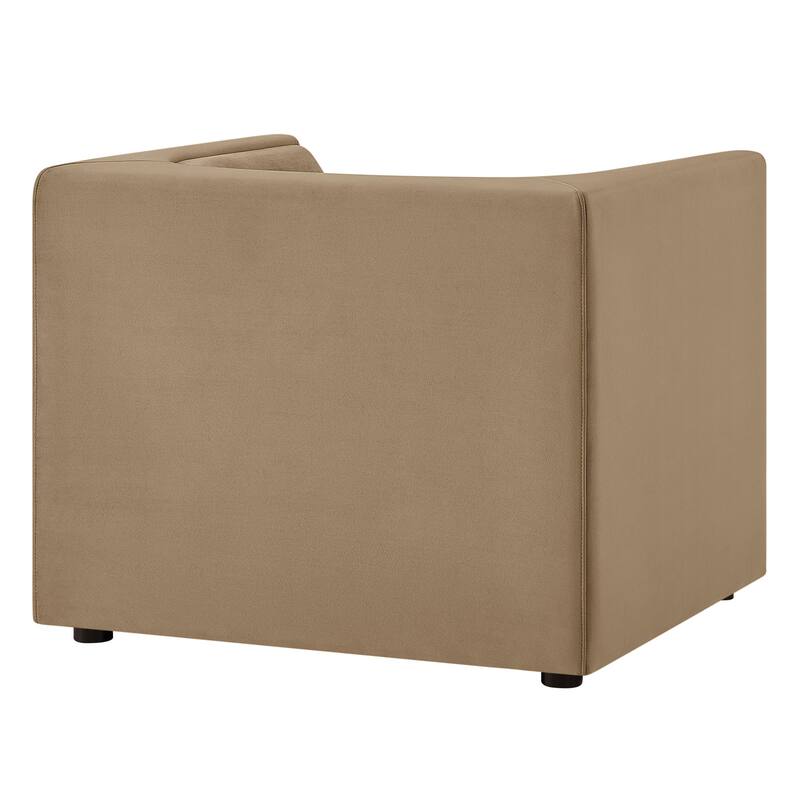 Hilda Curved Back Performance Velvet Armchair