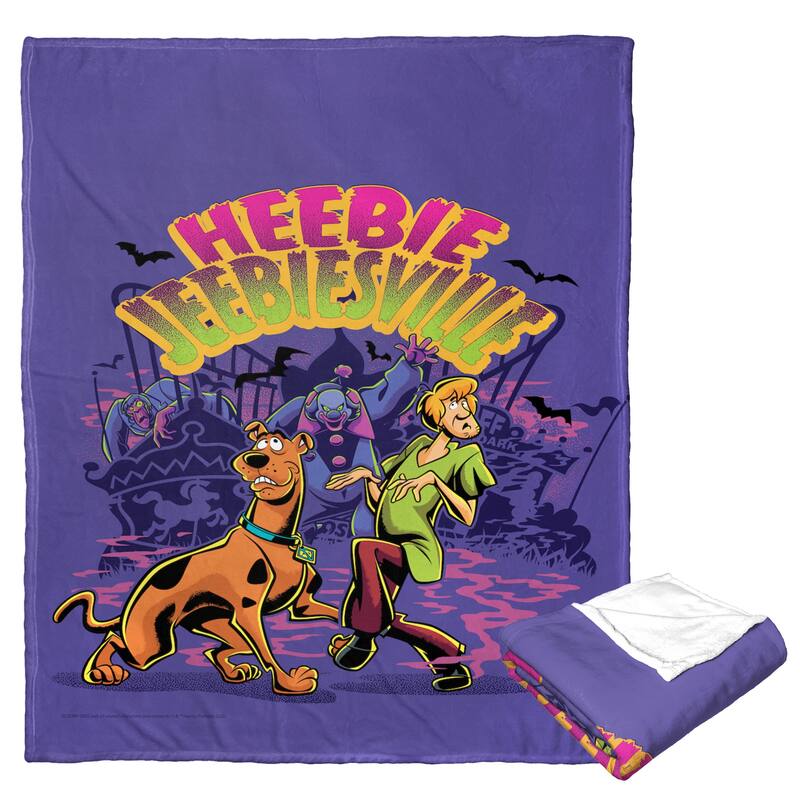 Warner Brothers Scooby-Doo Heebie Jeebiesville Silk Touch Throw Blanket