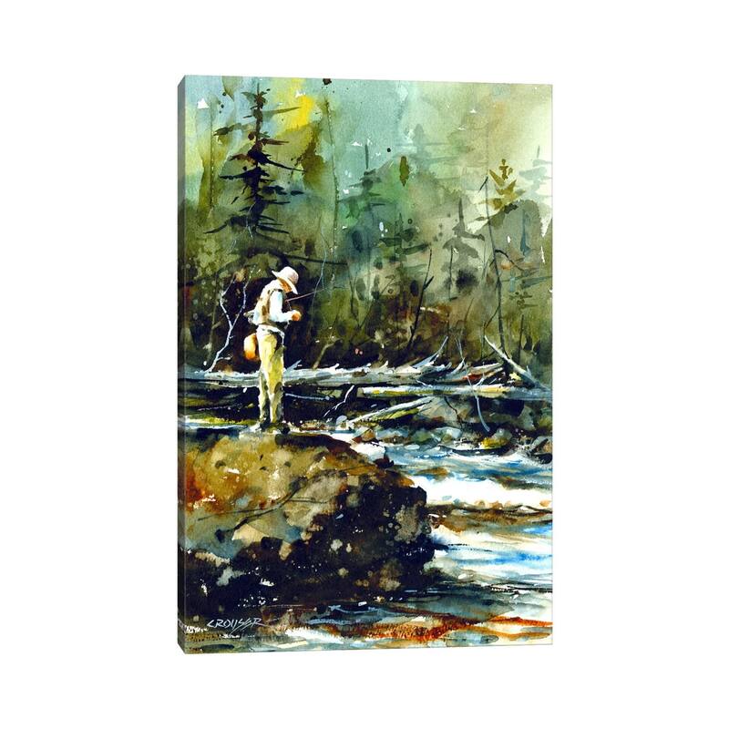 iCanvas "Fishing in the Wild II" by Dean Crouser Canvas Print