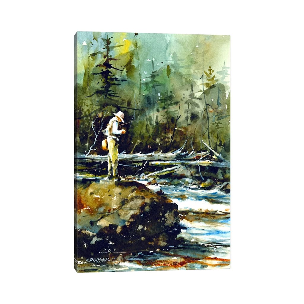 iCanvas "Fishing in the Wild II" by Dean Crouser Canvas Print